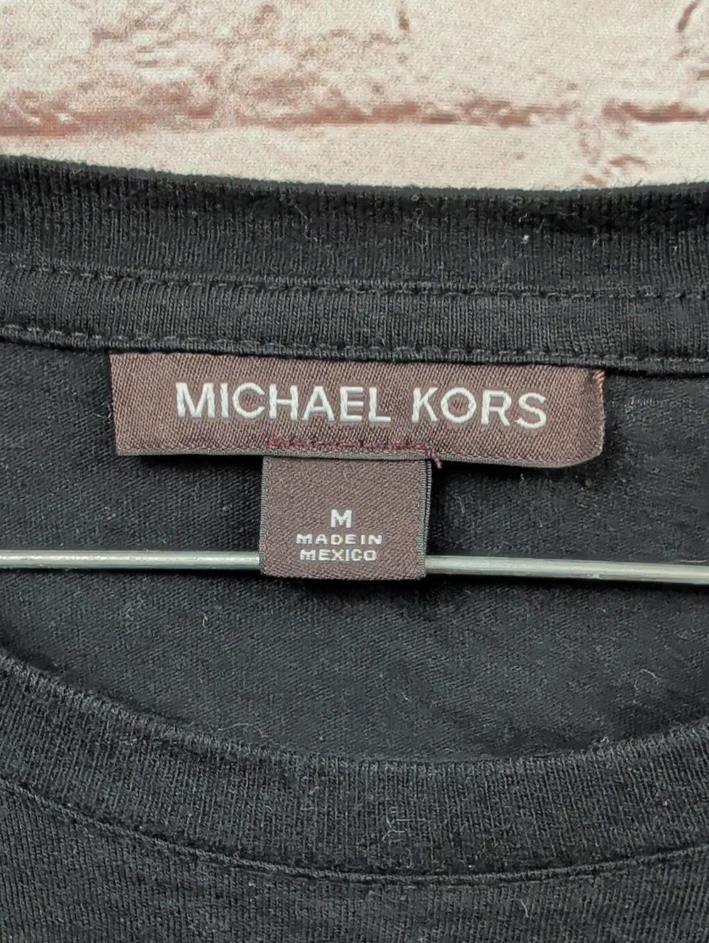 Michael Kors Black Graphic Tee Shirt Medium